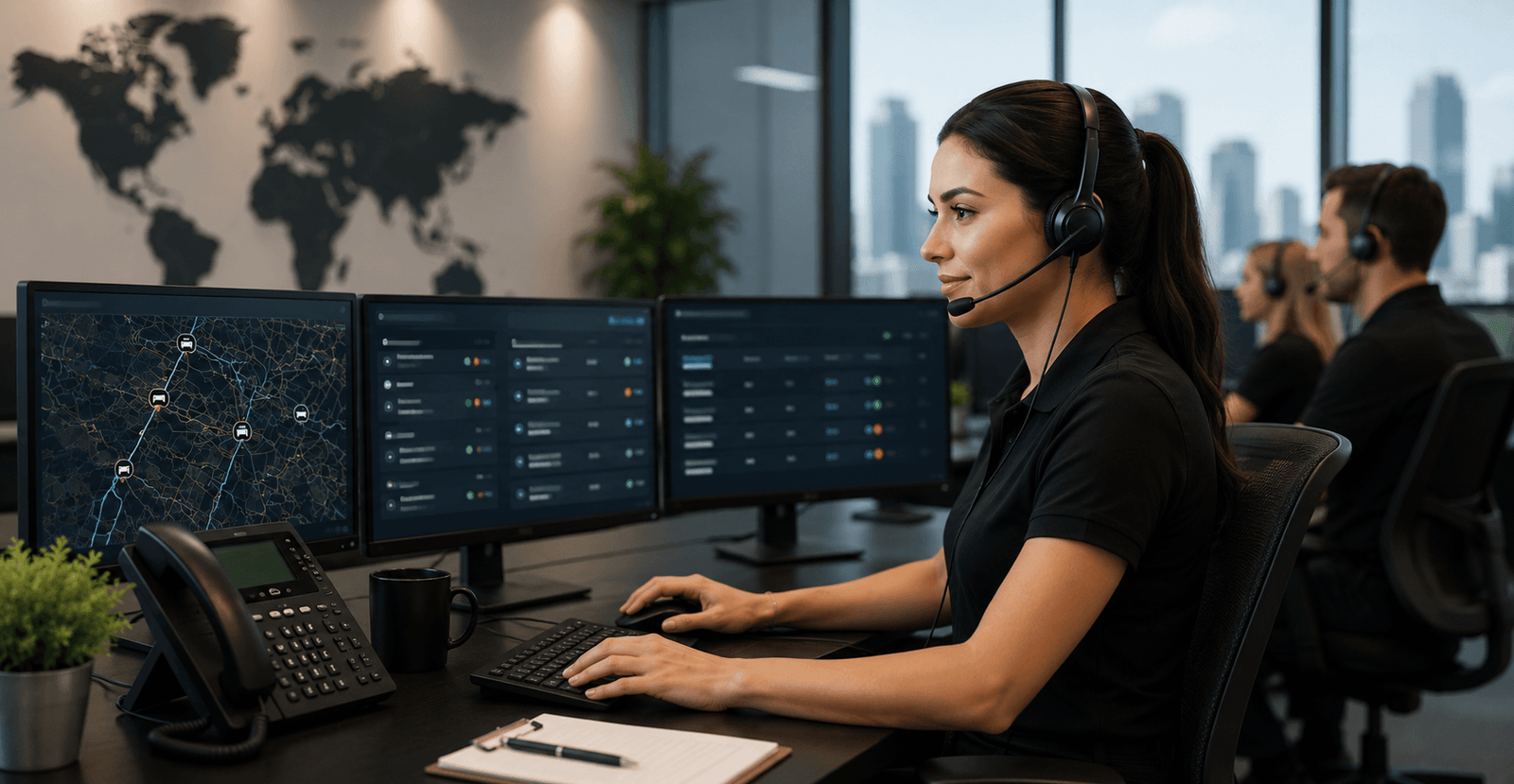 Ground transportation dispatch team