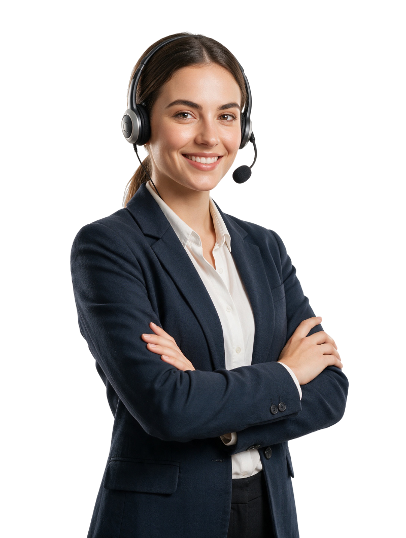Friendly Orbit Reps customer support agent assisting a client